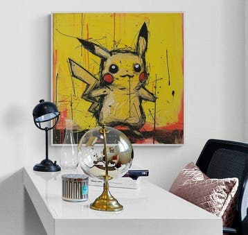 I_KONIQ - POKEMON PIKACHU #1 - hommage a Jean Michel, Nieuw