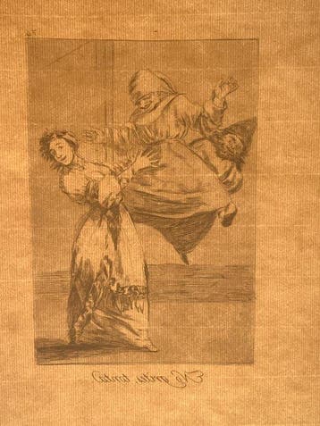 Francisco De Goya (1746-1828) - Los Caprichos - No grites,