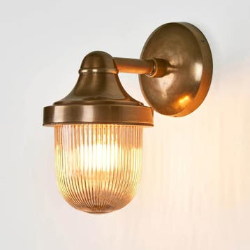 Scheepslampen & Maritiem Wandlamp Abby Antiek Messing, Verzenden, Nieuw