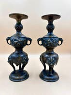 Chandelier (2) - Bronze - Porte-bougie en bronze Meiji