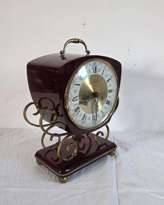 Tafelklok - Vintage Hout - 1960-1970, Antiquités & Art, Antiquités | Horloges