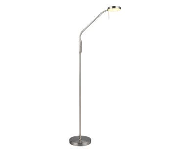 Trio MORENO vloerlamp | LED | nikkel mat | 22 x 160,5 cm | I, Verzenden, Nieuw
