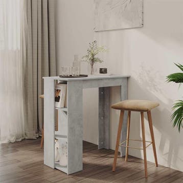 vidaXL Bartafel met schap 102x50x103,5 cm bewerkt hout, Huis en Inrichting, Verzenden, Nieuw