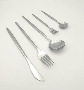 Ménagère (120) - Acier inoxydable - Design épuré
