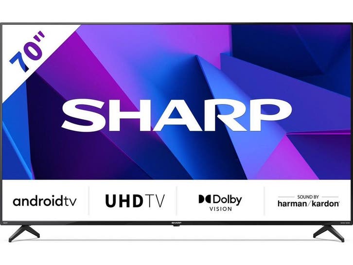 Sharp Aquos 70FN2EA - 70 inch - 4K LED - Google Assistant -, Audio, Tv en Foto, Televisies, Zo goed als nieuw, Sharp, Verzenden