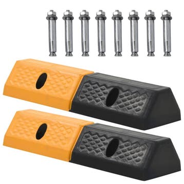 vidaXL Parkeerblokken 49x15x9 cm rubber 2 st, Verzenden, Nieuw