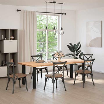 vidaXL Console tafelpoten 4 st 72-74 cm staal zwart, Verzenden, Nieuw