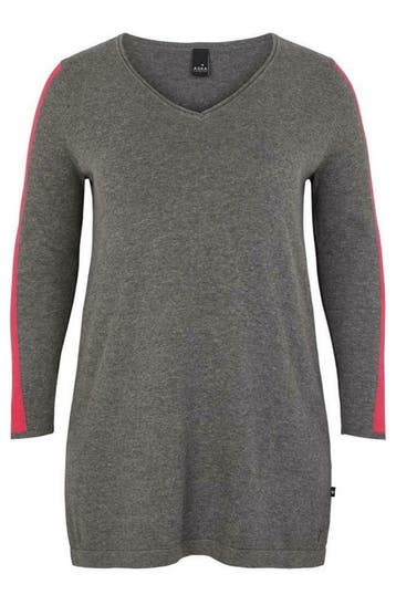 Trui Adia kontrast bies zijmouw maat 50/52, Kleding | Dames, Verzenden, Nieuw