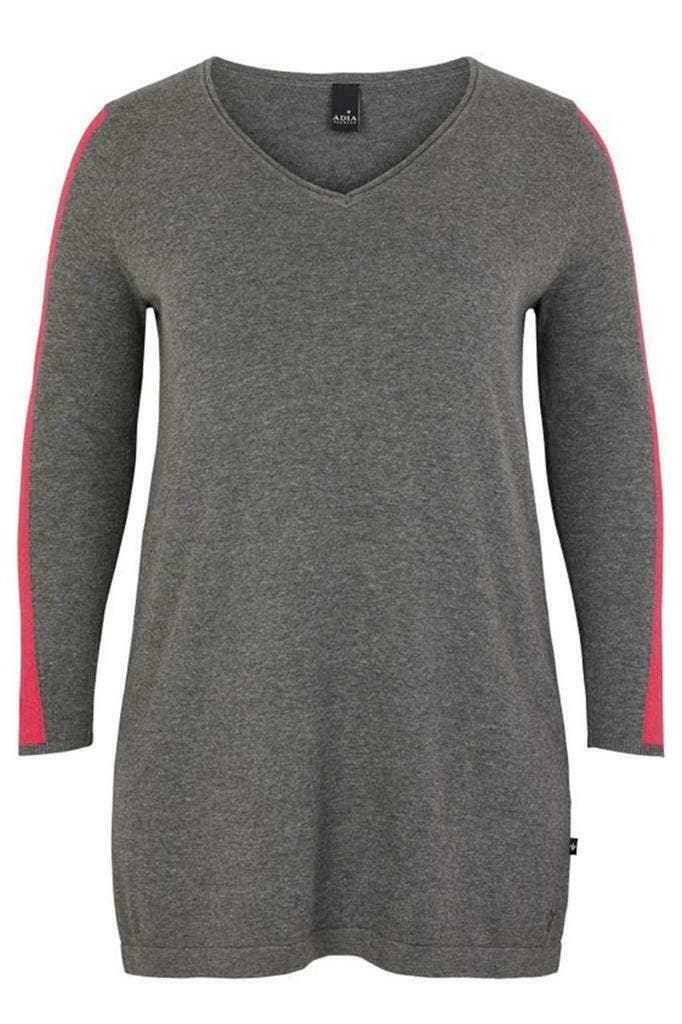 Trui Adia kontrast bies zijmouw maat 50/52, Kleding | Dames, Truien en Vesten, Verzenden