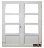 PVC Dubbele deur 150x204,175x204 voorraad Zulte en Schoten, Ophalen of Verzenden, Buitendeur