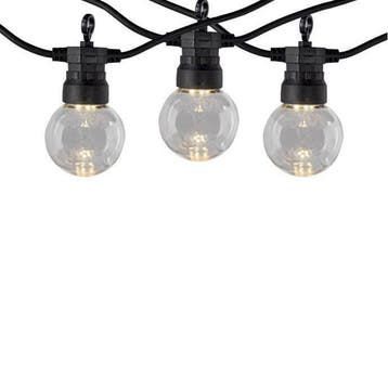 AANBIEDING Feestverlichting prikkabel zwart 5 Meter Incl 10x, Tuin en Terras, Verzenden, Nieuw, Netvoeding