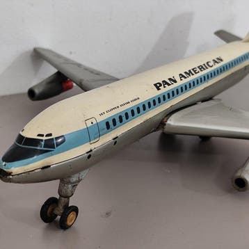 Modelvliegtuig - Blikvliegtuig Pan Am Boeing 707