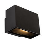 Wandverlichting modern Segment Up en Down Muurlamp Zwart Sma, Verzenden