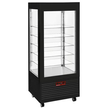 Koelvitrine | PanoramicLine | 480L | Zwart | +2°C/+10°C |, Verzenden