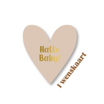 kaart in hartvorm - Lieve Baby - geboorte (A6 wenskaarten), Diversen, Wenskaarten, Verzenden, Nieuw