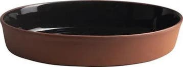 Gusta Ovenschaal - Zwart/Terracotta - 29,3x20x5,5cm, Verzenden