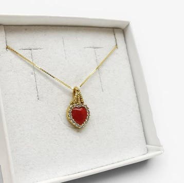 Koraal - Argento 925 - Ketting met hanger - Italiaans, Verzamelen