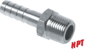 Embout mâle en acier inoxydable 1.4408 de 13 mm (1/2) et, Verzenden, Nieuw