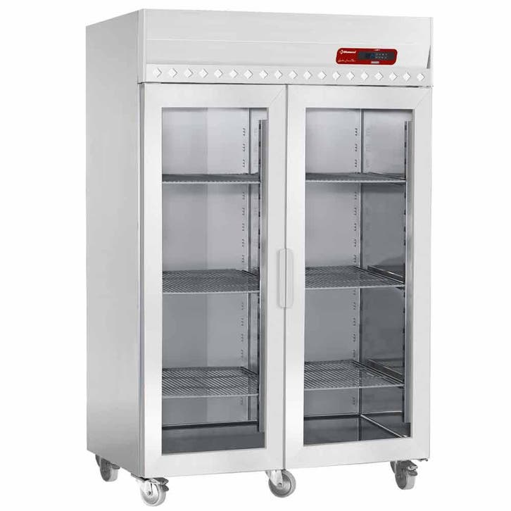 Vrieskast geventileerd 1400 liter, 2 glazen deuren GN 2/1, o, Articles professionnels, Horeca | Équipement de cuisine, Envoi