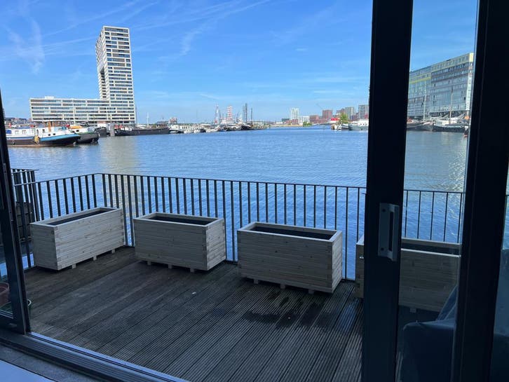 Hoge houten plantenbakken van balkjes,perfect voor jouw tuin, Tuin en Terras, Bloembakken en Plantenbakken, 60 cm of meer, 60 tot 100 cm