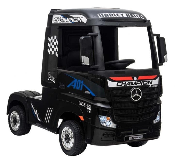 Mercedes ACTROS truck zwart Nieuw met garantie en op factuur, Kinderen en Baby's, Speelgoed | Buiten | Voertuigen en Loopfietsen