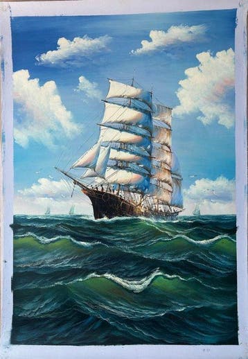 Spanish School (XX) - Barco Velero