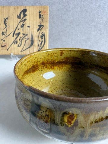 Chawan “Iwashimizu” door Hayashi Shigematsu + Theeschaalset
