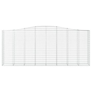 vidaXL Schanskorf gewelfd 400x50x160/180 cm gegalvaniseerd, Tuin en Terras, Verzenden, Nieuw