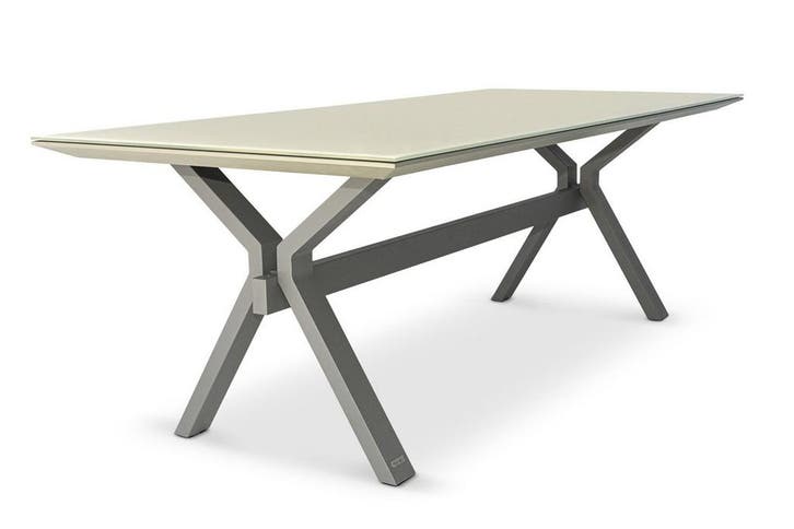 Taste by 4 Seasons Vesper tafel glazen blad |, Tuin en Terras, Tuinsets en Loungesets