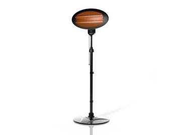 Veiling - Infraroodstraler / Staande Heater - 2000W - Zwart, Tuin en Terras, Nieuw
