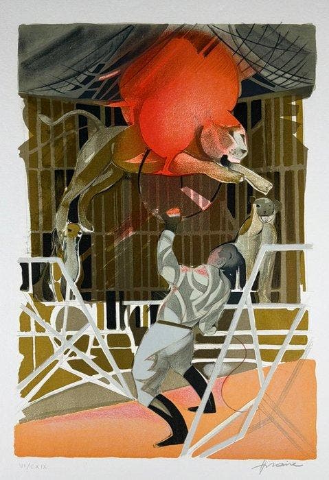 Hilaire Camille (1916 - 2004) - Le Cerceau de Feu, Antiek en Kunst, Antiek | Overige Antiek