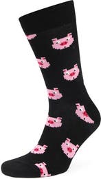 Happy Socks Sokken Pig maat 41-46 Heren, Vêtements | Hommes, Chaussettes & Bas, Verzenden
