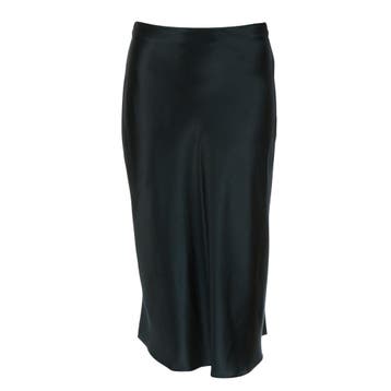 Princess goes Hollywood • zwarte satijnen midi rok • 36, Princess goes Hollywood, Verzenden, Zwart, Nieuw