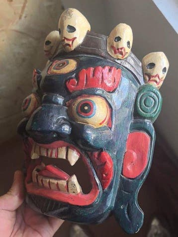 Mask - Népal - 1970-1980 - Mahakala tibétain peint