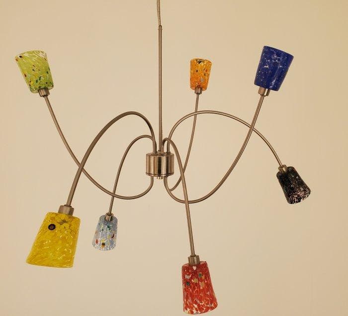 Lamp - Glas, Antiquités & Art, Antiquités | Éclairage