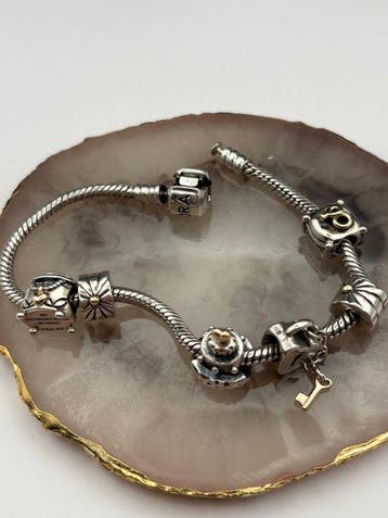 Zonder minimumprijs - Pandora - Armband Zilver - Goud en, Handtassen en Accessoires, Nieuw