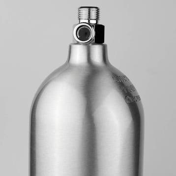 Strideways co2 fles aluminium 2 L - Verticale aansluiting, Verzenden, Nieuw