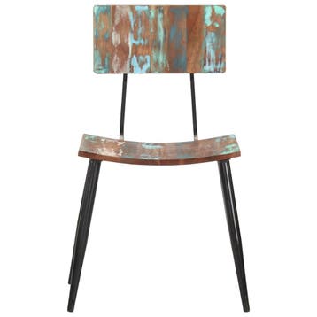 vidaXL Eetkamerstoelen 6 st massief gerecycled hout, Verzenden, Nieuw