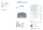 Ring - 14 karaat Witgoud - 0.96ct. tw. Tanzaniet - Diamant -, Nieuw