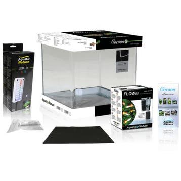 Aquarium COCOON LED 5 (21,5 L) 35x22x28H, Verzenden