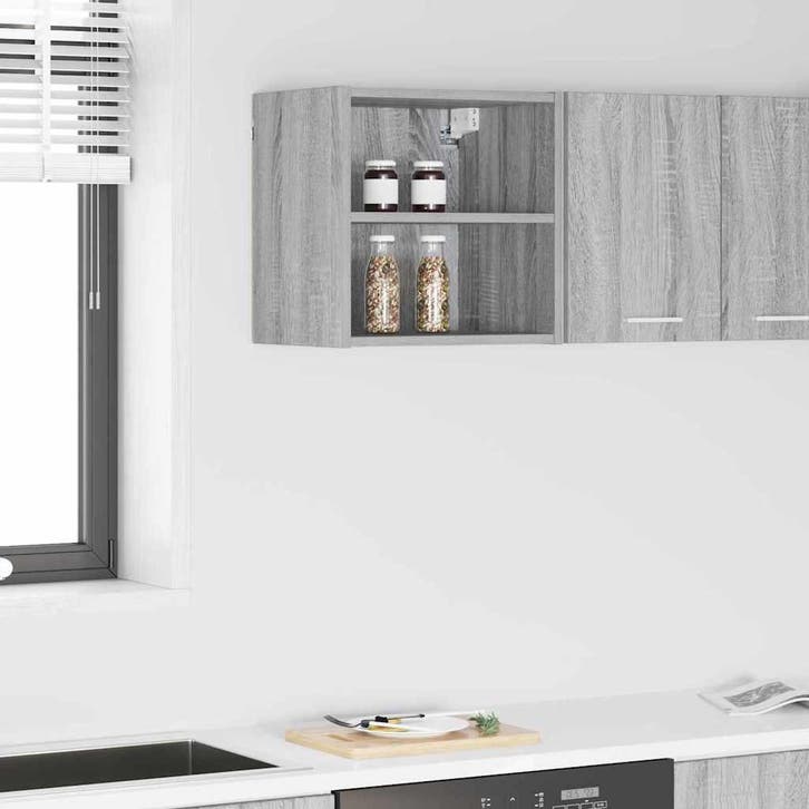 vidaXL Hangkast met opslag Grijs Sonoma 40 x 29,5 x 40 cm, Maison & Meubles, Armoires | Autre, Envoi