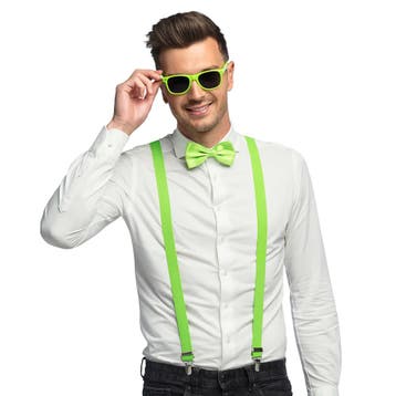 Neon Groene Accessoireset 3 delig, Verzenden, Nieuw