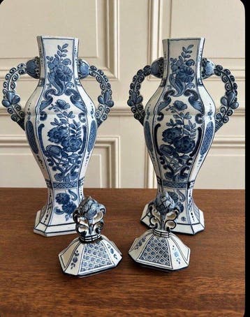 Villeroy & Boch - dekselvaas (2) - Majolica - Stile Delft