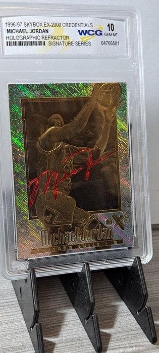1996/97 Skybox Skybox EX-2000 Credentials Michael Jordan, Verzamelen, Stickers