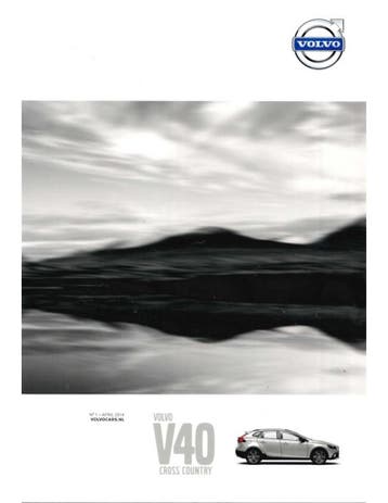 2015 VOLVO V40 CROSS COUNTRY BROCHURE NEDERLANDS, Ophalen of Verzenden, Nieuw