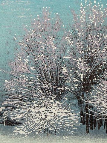 Forest in snow - Takashi Hirose (b 1955) - Japan