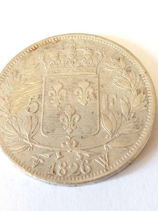 Frankrijk. Charles X. 5 Francs 1826-W, Lille (Zonder, Postzegels en Munten, Munten | Europa | Niet-Euromunten