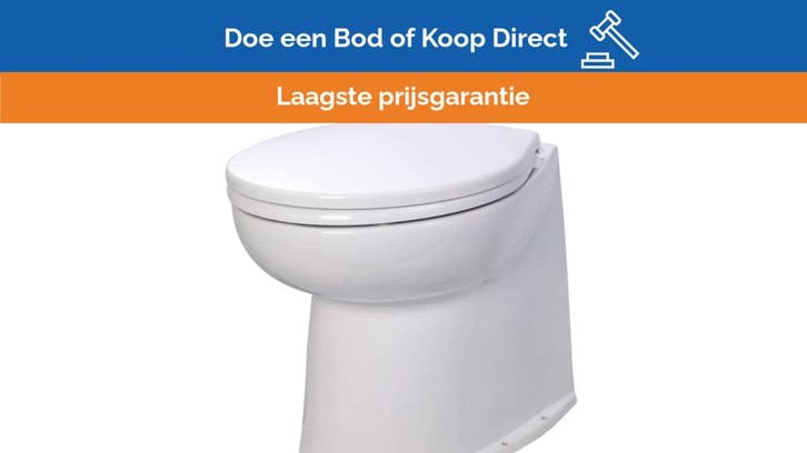 Bieden: Jabsco Deluxe Flush 14 Inch Electric Toilet - Fresh, Watersport en Boten, Bootonderdelen, Ophalen of Verzenden