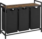 2dekans | ODADDY Wasmand met 3 Vakken – Houten Bovenblad &, Huis en Inrichting, Kasten | Kleerkasten, Ophalen of Verzenden, Nieuw