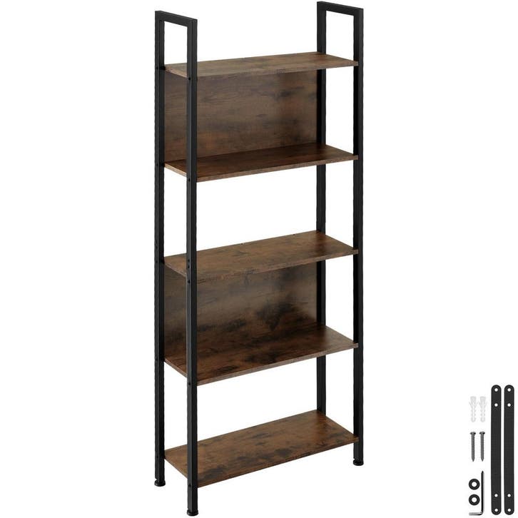 tectake Wandrek Westport 62x24x165,5cm - Industrieel hout do, Huis en Inrichting, Overige Huis en Inrichting, Verzenden